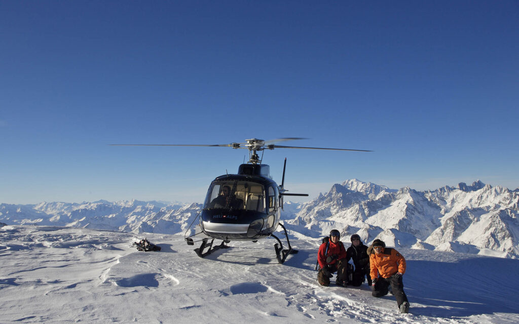 the lodge heli skiing