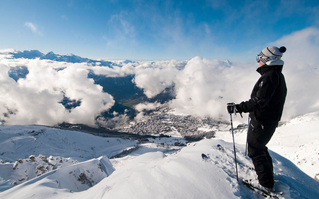 the lodge skiing verbier