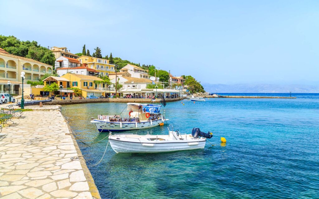 Kassiopi Bay In Corfu, Greece