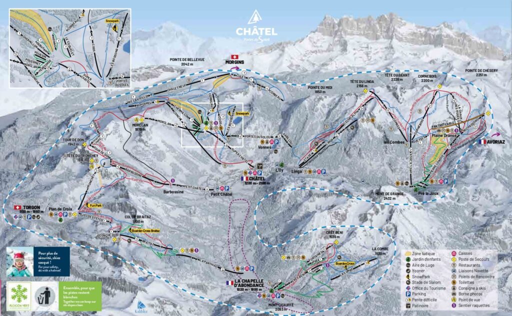 Chatel Piste Ski Map 2024