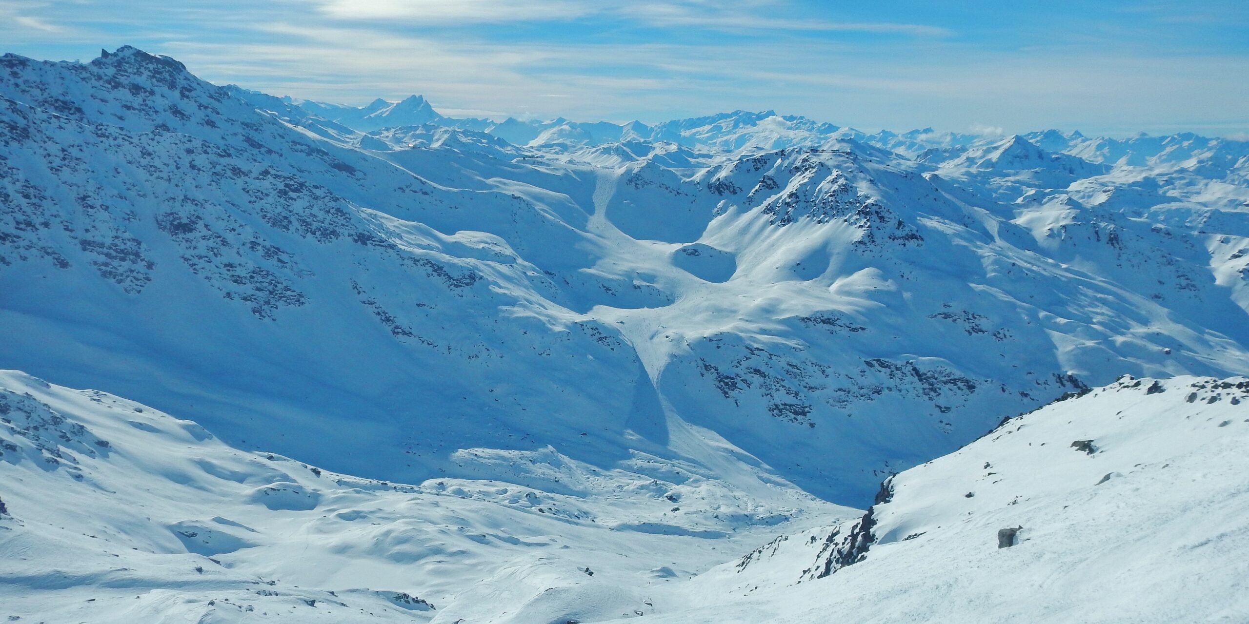 Les 3 Vallées, View from Mont du Vallon